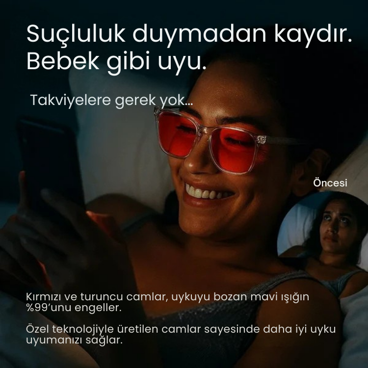 Sleeprotect™ Mavi Işık Engelleyici Unisex Gözlük