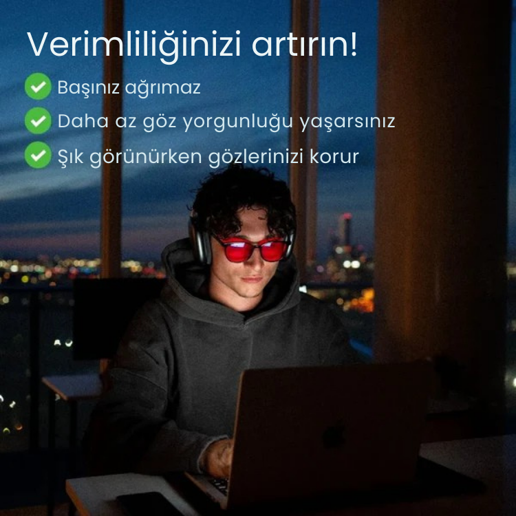 Sleeprotect™ Mavi Işık Engelleyici Unisex Gözlük
